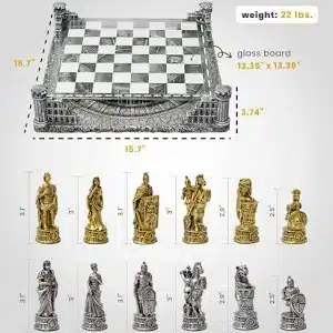 Roman Gladiators 3D Chess Set