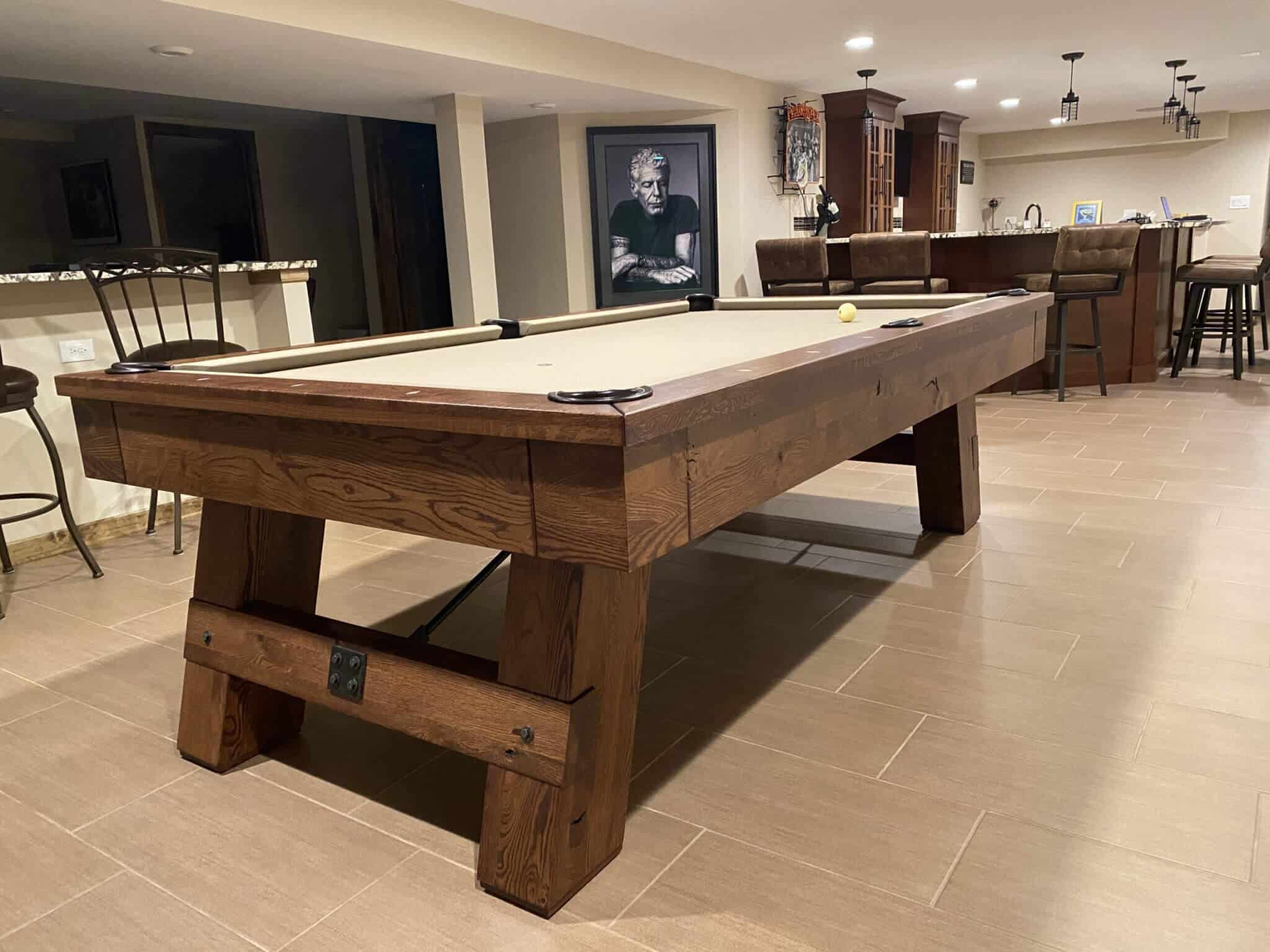 Rustic Indoor Outlander Pool Table - AE Schimdt