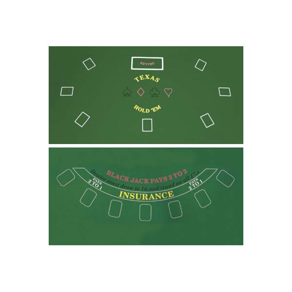 Texas Holdem / Black Jack Felt Layout