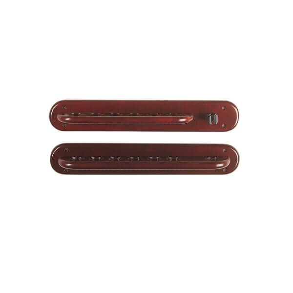 6 Cue Wall Rack with Bridge Clip