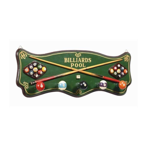 Pub Sign Billiards Coat Rack