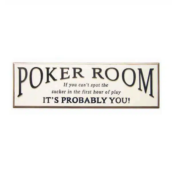 Poker Room Pub Sign