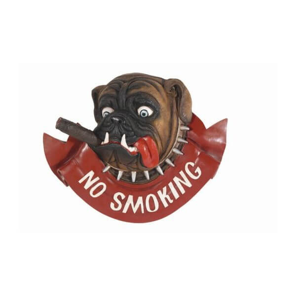 No Smoking Bulldog Pub Sign