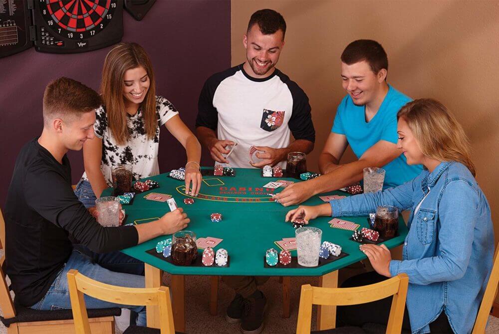 48″ Deluxe 8-Player Folding Poker Top