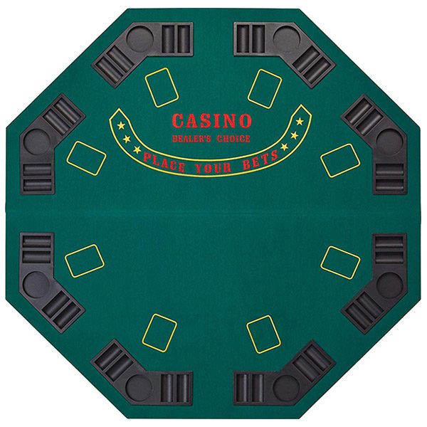 48″ Deluxe 8-Player Folding Poker Top
