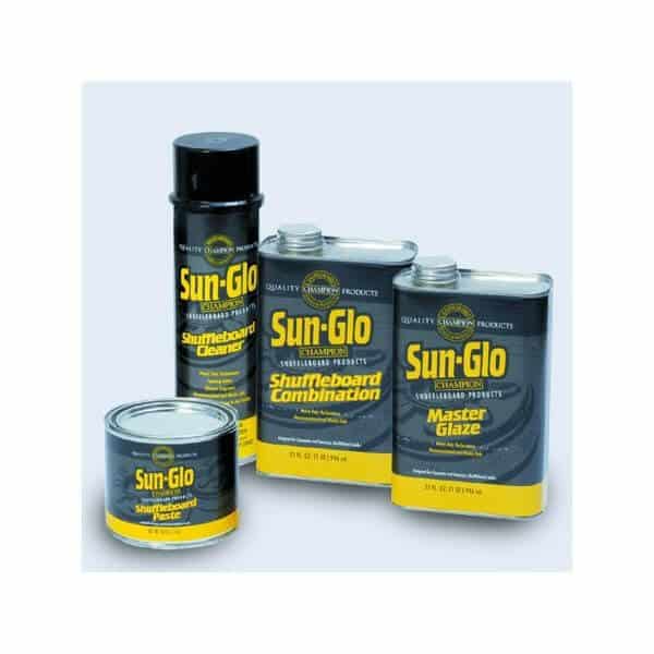 Sun Glo Shuffleboard powder / wax 6 speed 3 Pack w. Silicone Spray / Board  Sweep