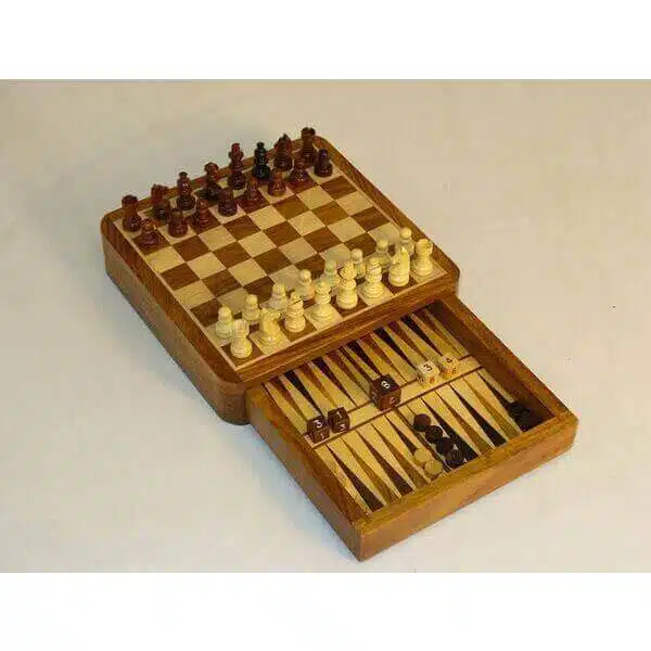 Magnetic Chess & Backgammon Drawer