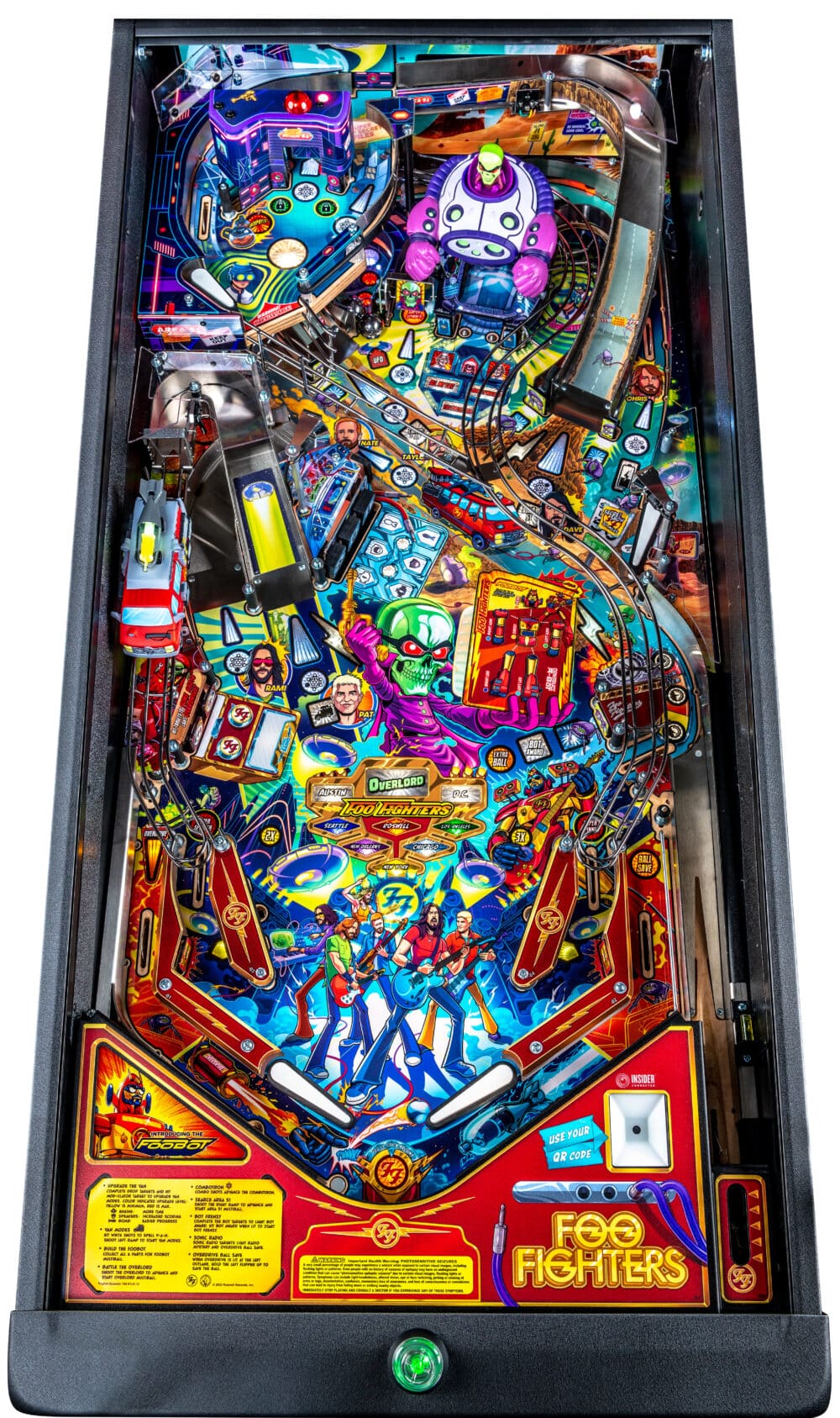 Foo Fighters Premium Edition Pinball Machine