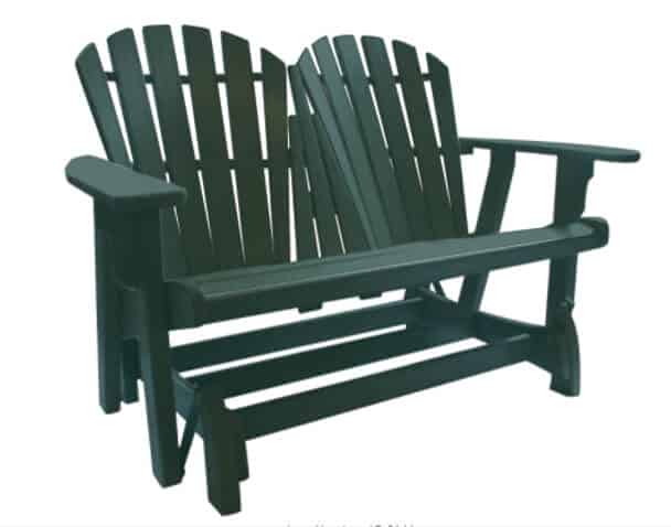Adirondack Double Glider Bench