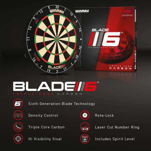 Blade 6 Triple Core Dartboard