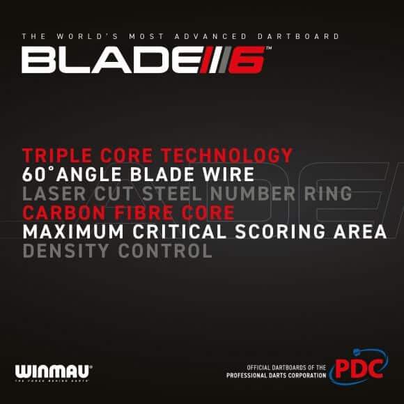 Blade 6 Triple Core Dartboard