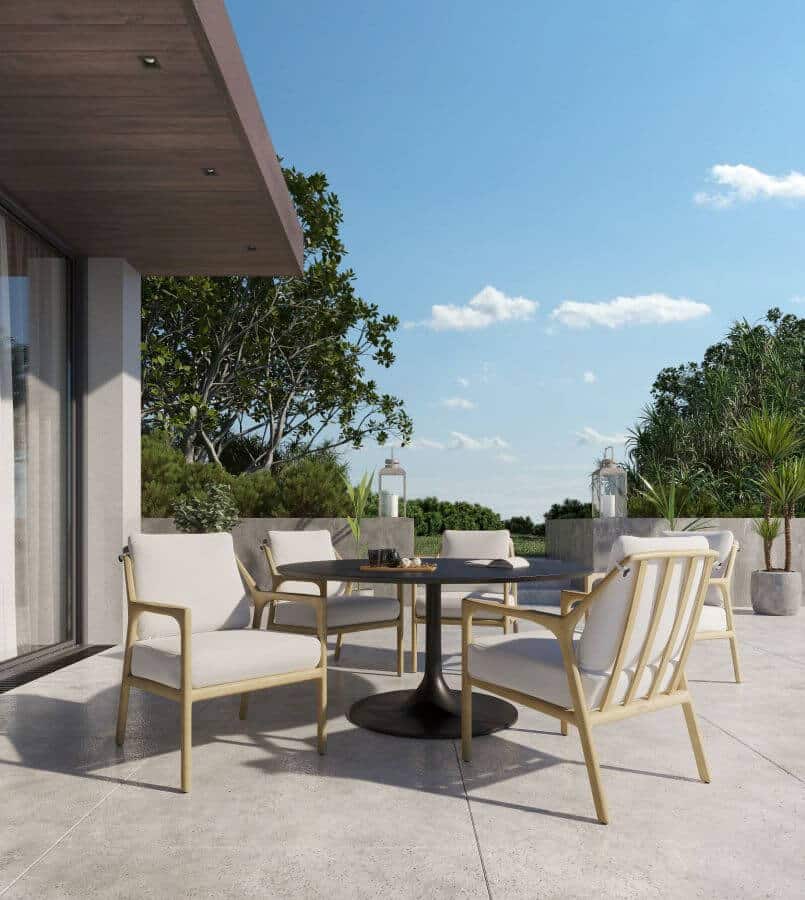 Berkeley Sling Swivel Dining Chair