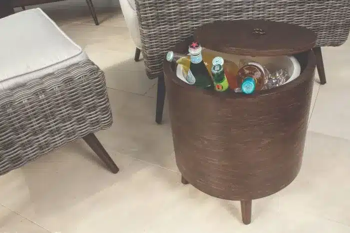 Zoey Side Table w/Ice Bucket
