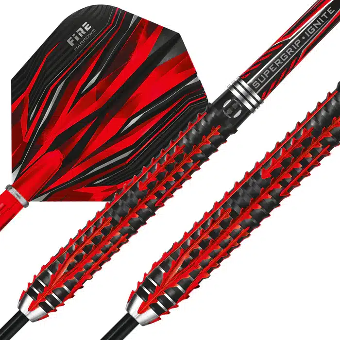 Harrows Fire Inferno Steel Tip Dart Set