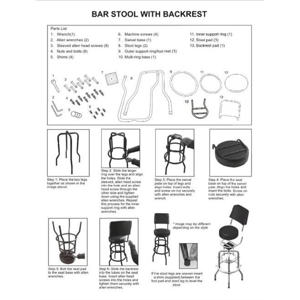 Pac Mancave Barstool Backrest