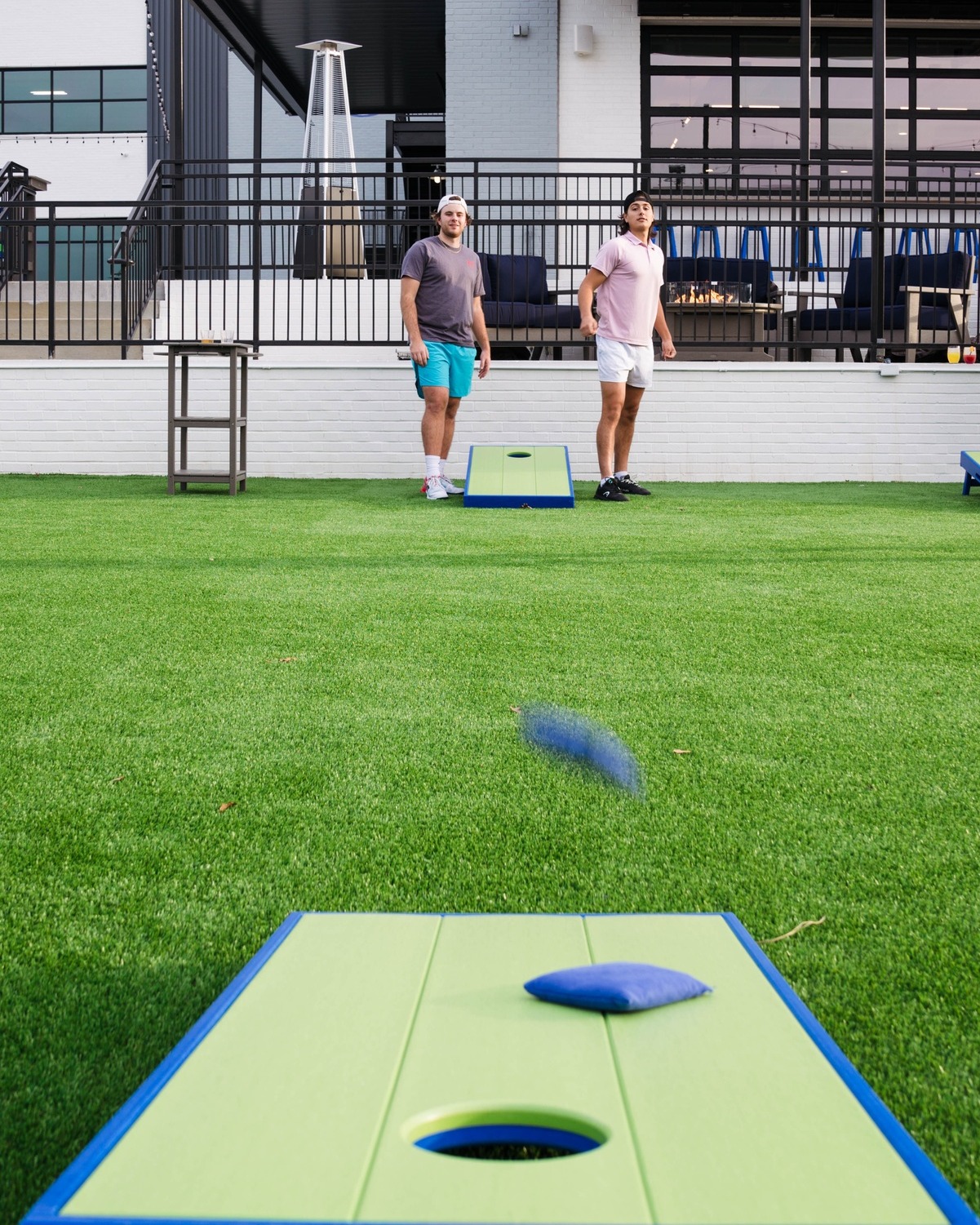SoPoly Outdoor Cornhole Board Set