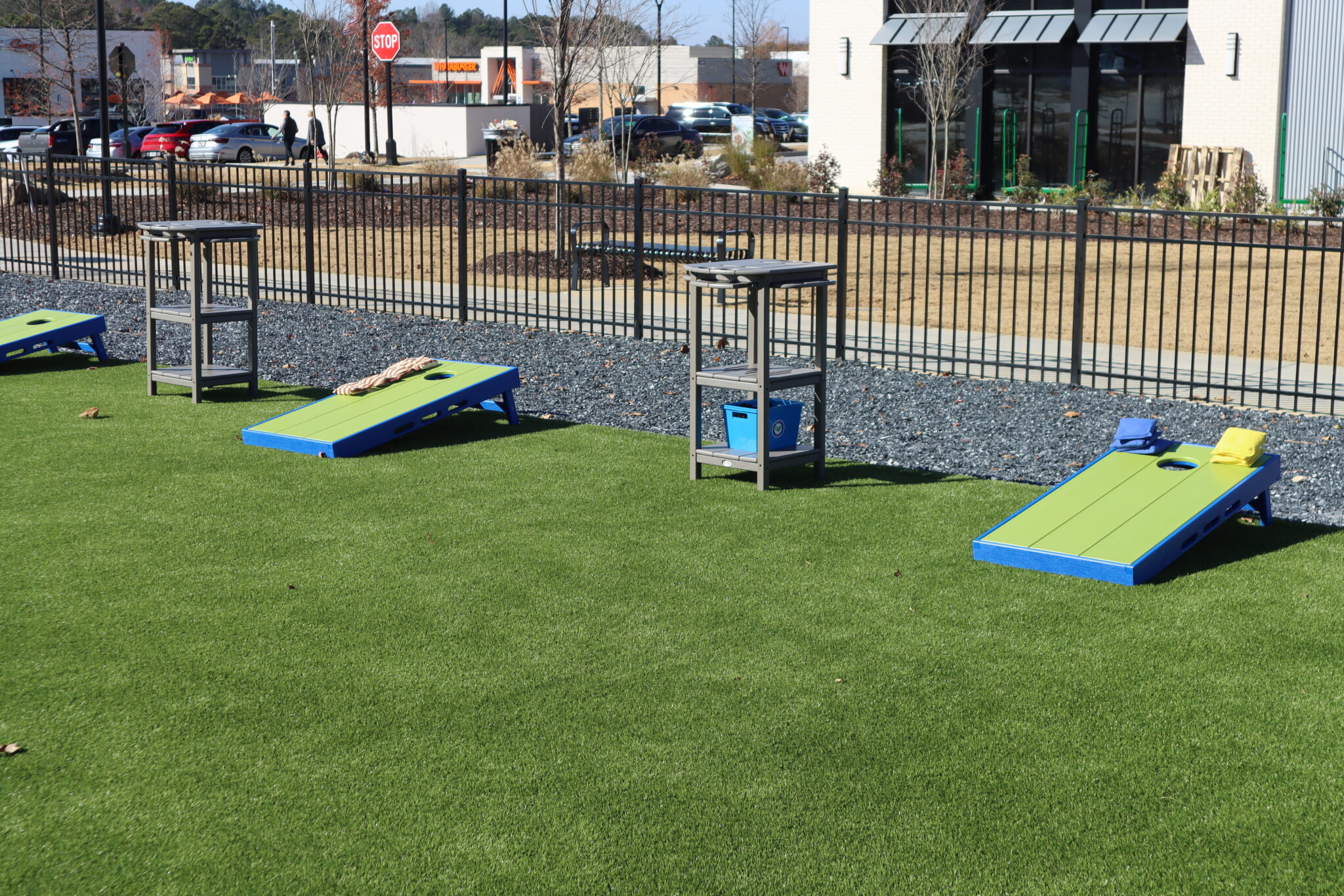 SoPoly Outdoor Cornhole Board Set