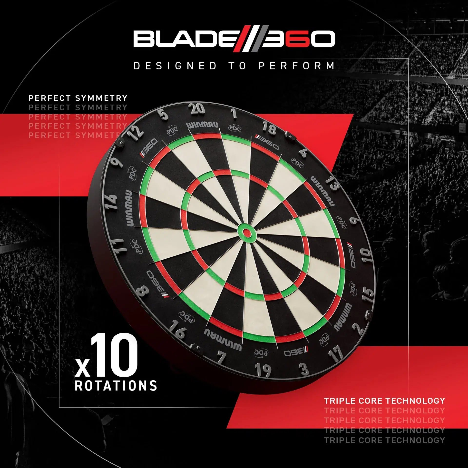 Blade 360 Triple Core Dartboard