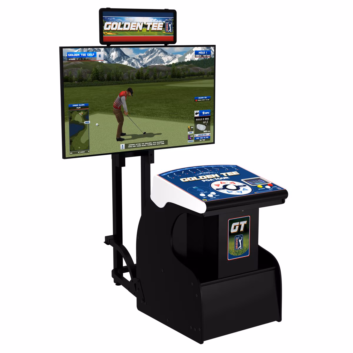 Golden Tee PGA Tour Showpiece Pro with Stand