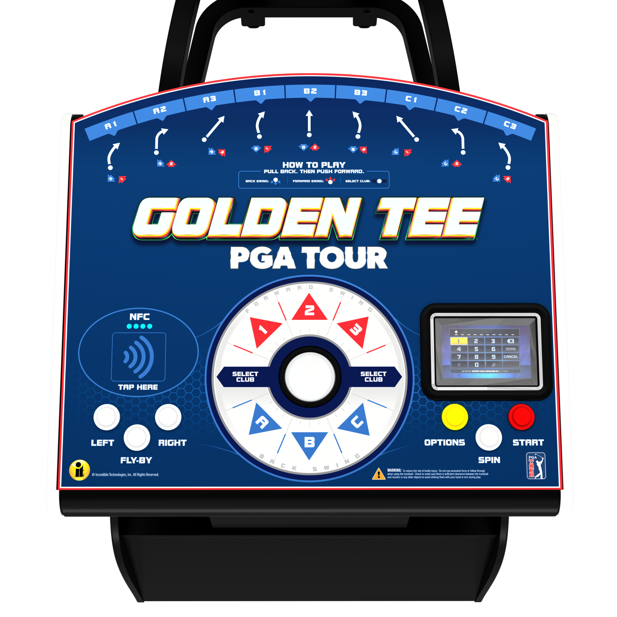 Golden Tee PGA Tour Showpiece Pro with Stand