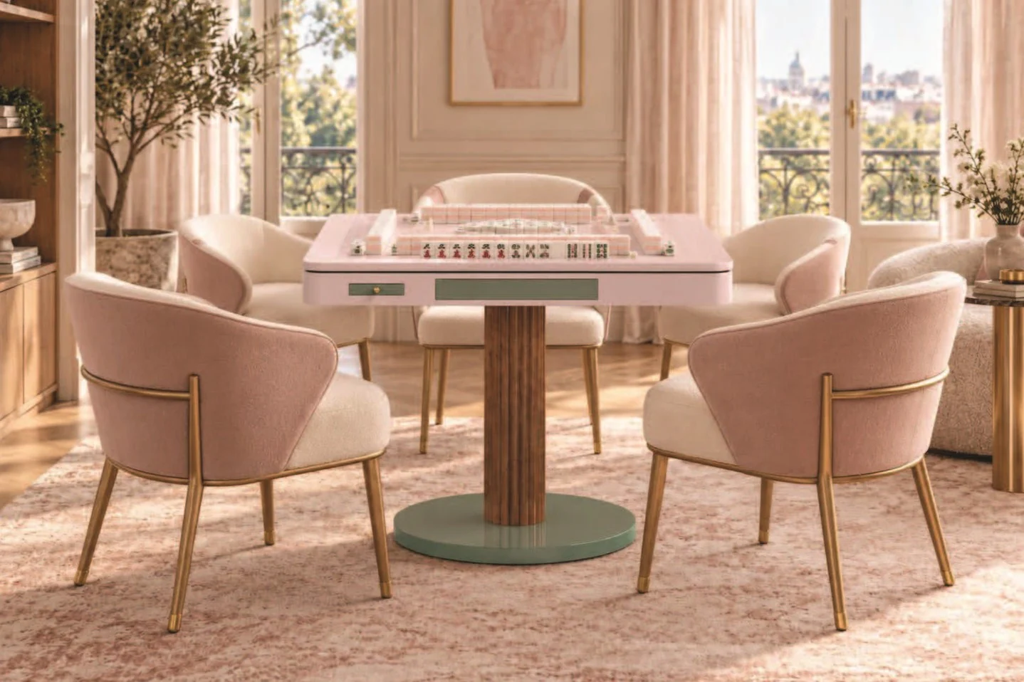 Bespoke Macaron Mahjong Table