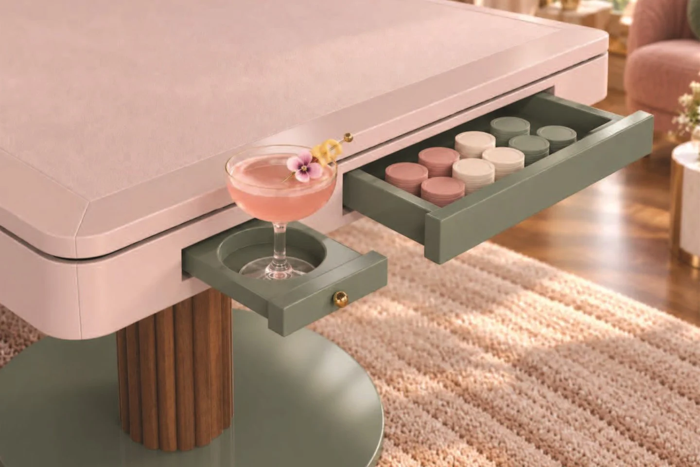 Bespoke Macaron Mahjong Table